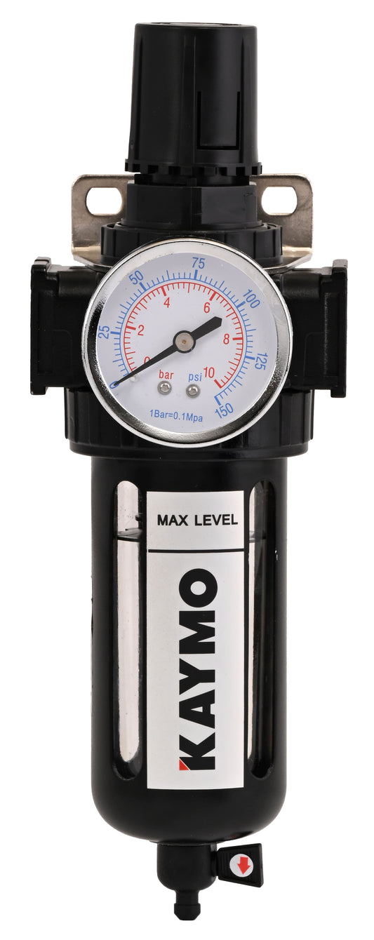 AIR FILTER REGULATOR SET KAYMO 1/2" WITH GAUGE