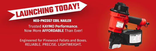 KAYMO LAUNCHED - NEO-PN2357 Pneumatic Nailer. Trusted Performance, Now More Affordable Than Ever!