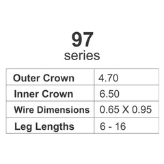 STAPLES KAYMO 97 SERIES HEAVY DUTY - Kaymo Fastener Company