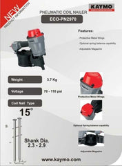 PNEUMATIC NAILER KAYMO ECO-2970 - Kaymo Fastener Company