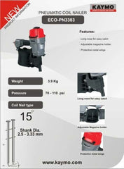 PNEUMATIC NAILER KAYMO ECO-3383 - Kaymo Fastener Company