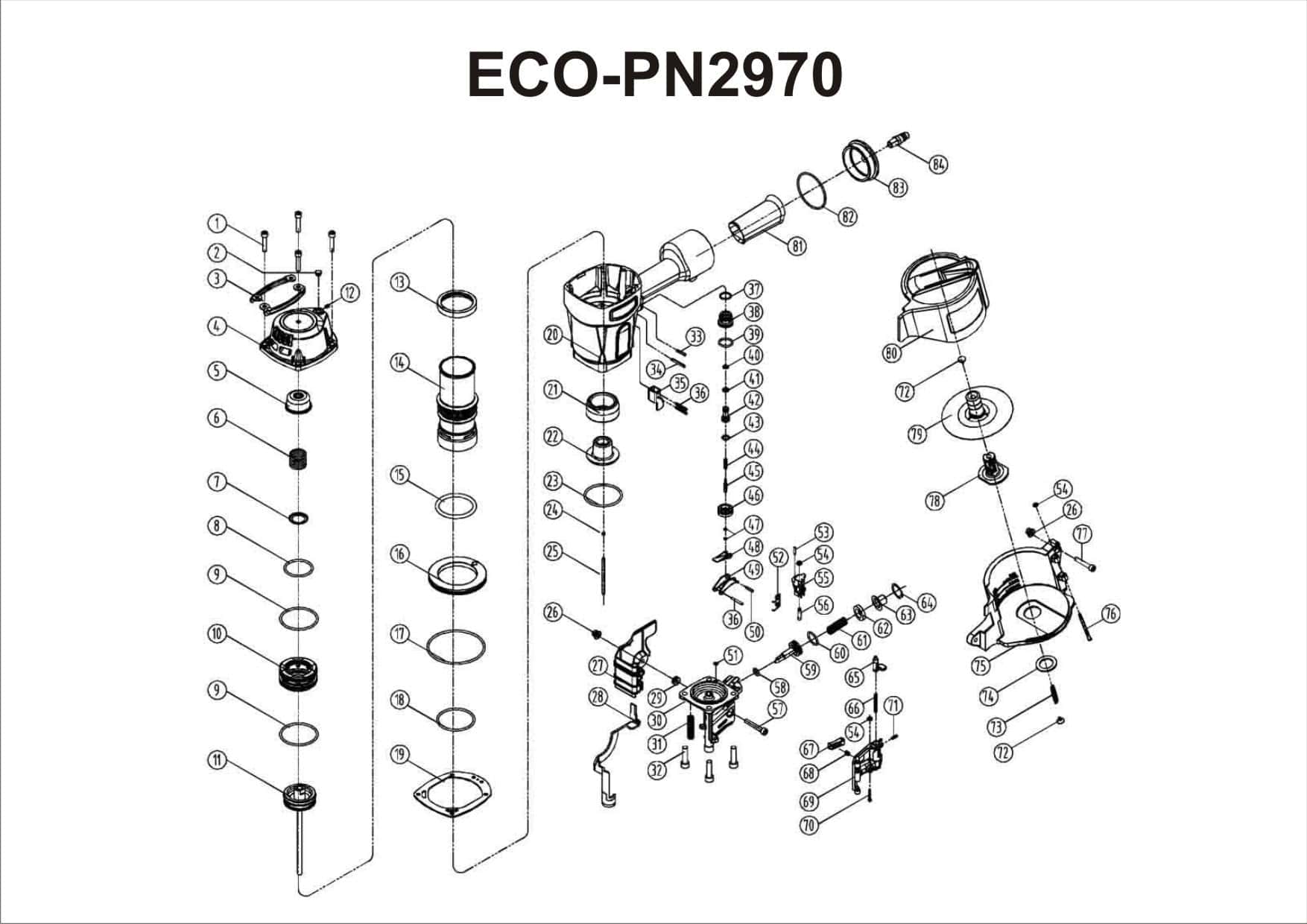 PNEUMATIC NAILER KAYMO ECO-2970 - Kaymo Fastener Company