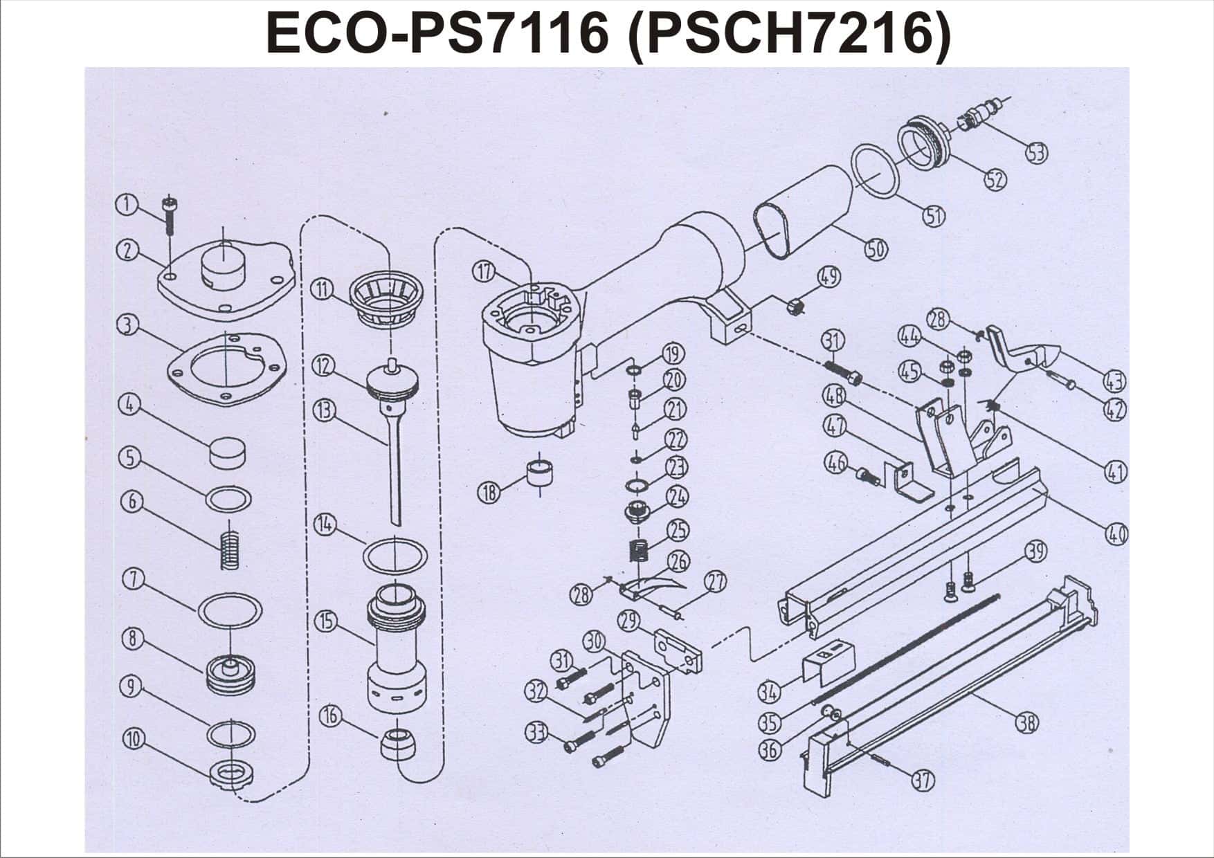 PNEUMATIC STAPLER KAYMO ECO-7116 - Kaymo Fastener Company