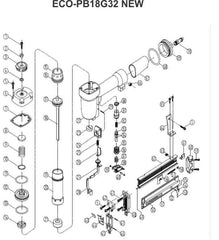 PNEUMATIC BRAD NAILER KAYMO ECO-18G32 - Kaymo Fastener Company