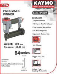 PNEUMATIC PINNER KAYMO ECO-PP6422 - Kaymo Fastener Company