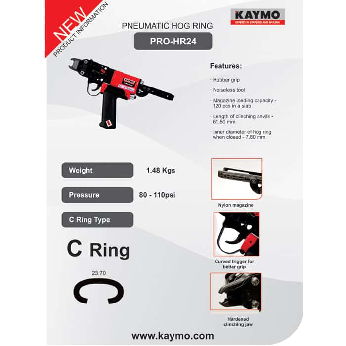 PNEUMATIC HOG RINGER KAYMO PRO-HR24 - Kaymo Fastener Company