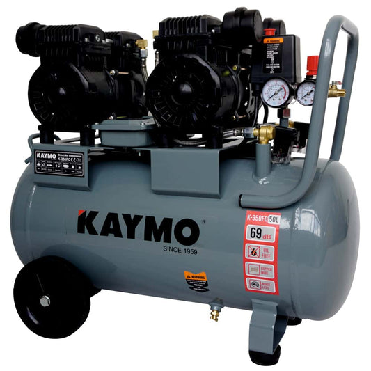 AIR COMPRESSOR KAYMO K-350FC 3HP 50LTR OILFREE-COPPER - Kaymo Fastener Company