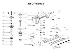 PNEUMATIC STAPLER KAYMO NEO-PS8016 - Kaymo Fastener Company