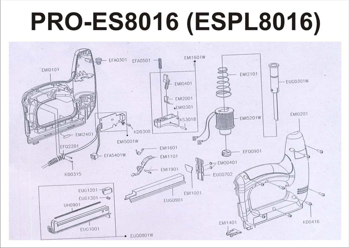 ELECTRIC STAPLER KAYMO PRO-8016 - Kaymo Fastener