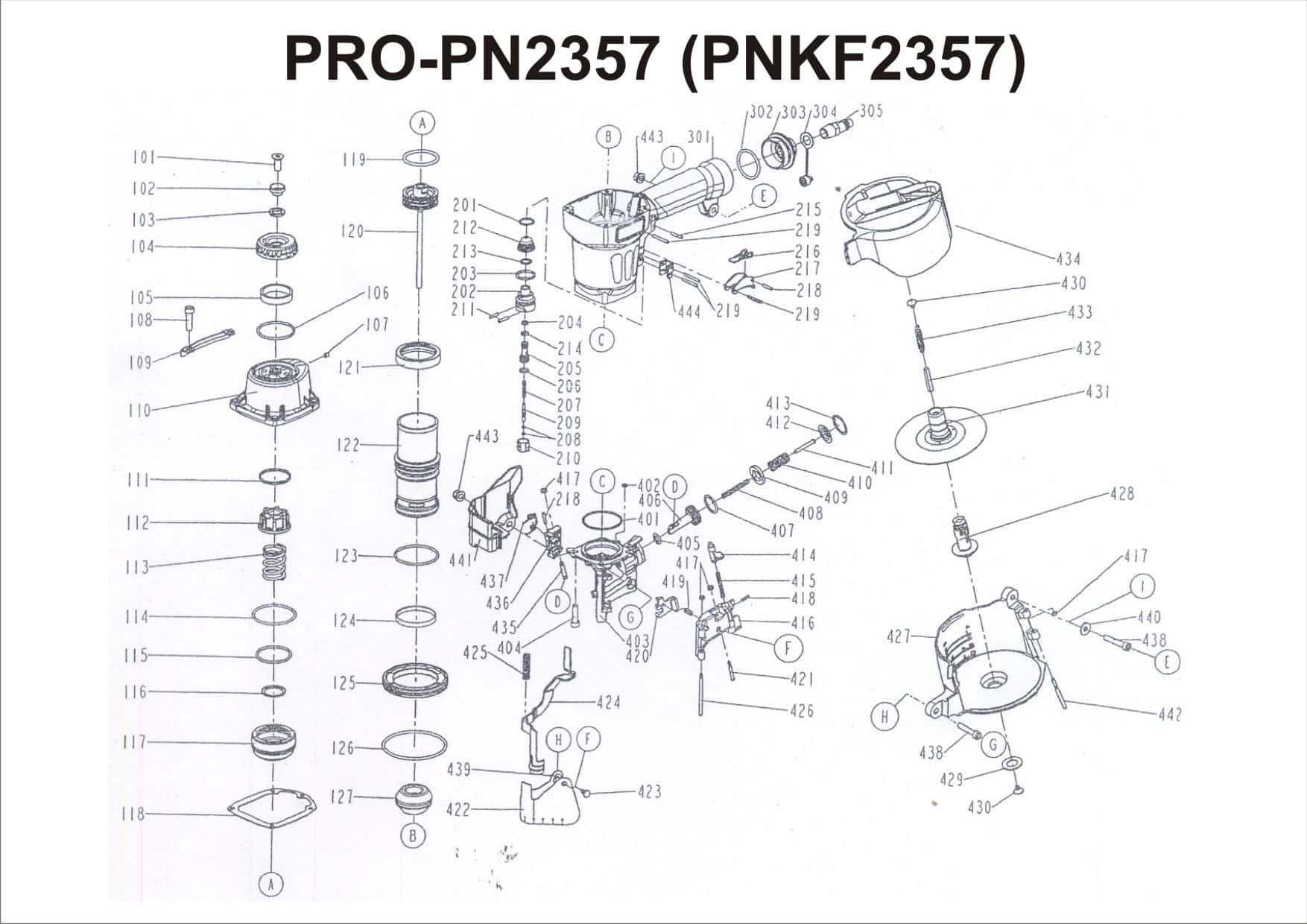 PNEUMATIC NAILER KAYMO PRO-2357 - Kaymo Fastener Company