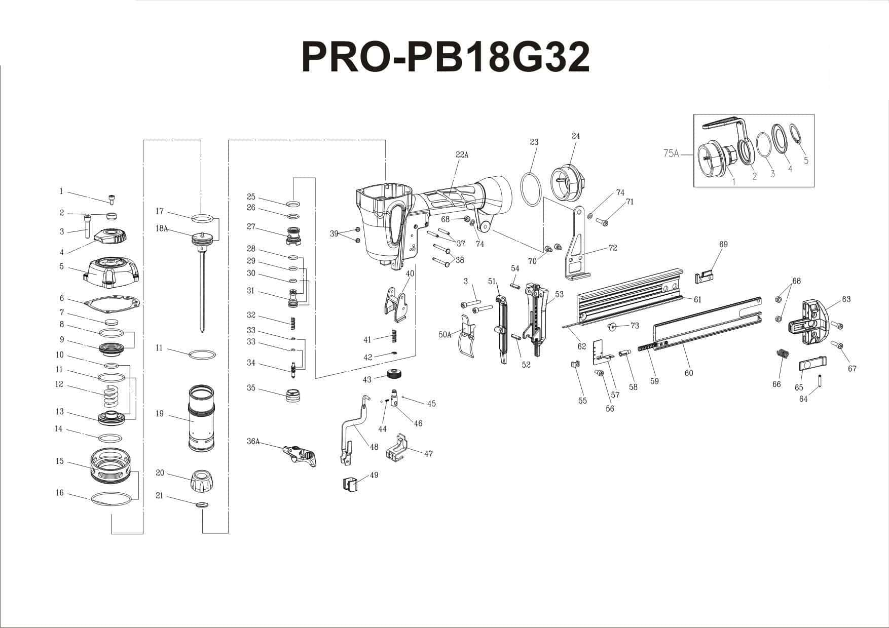 PNEUMATIC BRAD NAILER KAYMO PRO-18G32 - Kaymo Fastener Company