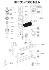 PNEUMATIC STAPLER XPRO-8016LN  LONG NOSE - Kaymo Fastener Company