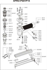 PNEUMATIC COMPOSITE STAPLER OM XPRO-81P15 - Kaymo Fastener