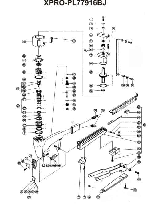 PNEUMATIC PLIER JK XPRO-20T 77916 BROAD JAW - Kaymo Fastener Company