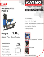 PNEUMATIC PLIER JK XPRO-20T 77916 BROAD JAW - Kaymo Fastener Company