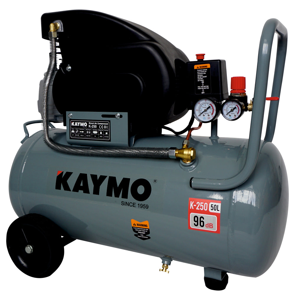 AIR COMPRESSOR KAYMO K-250 2HP 50LTR - Kaymo Fastener Company